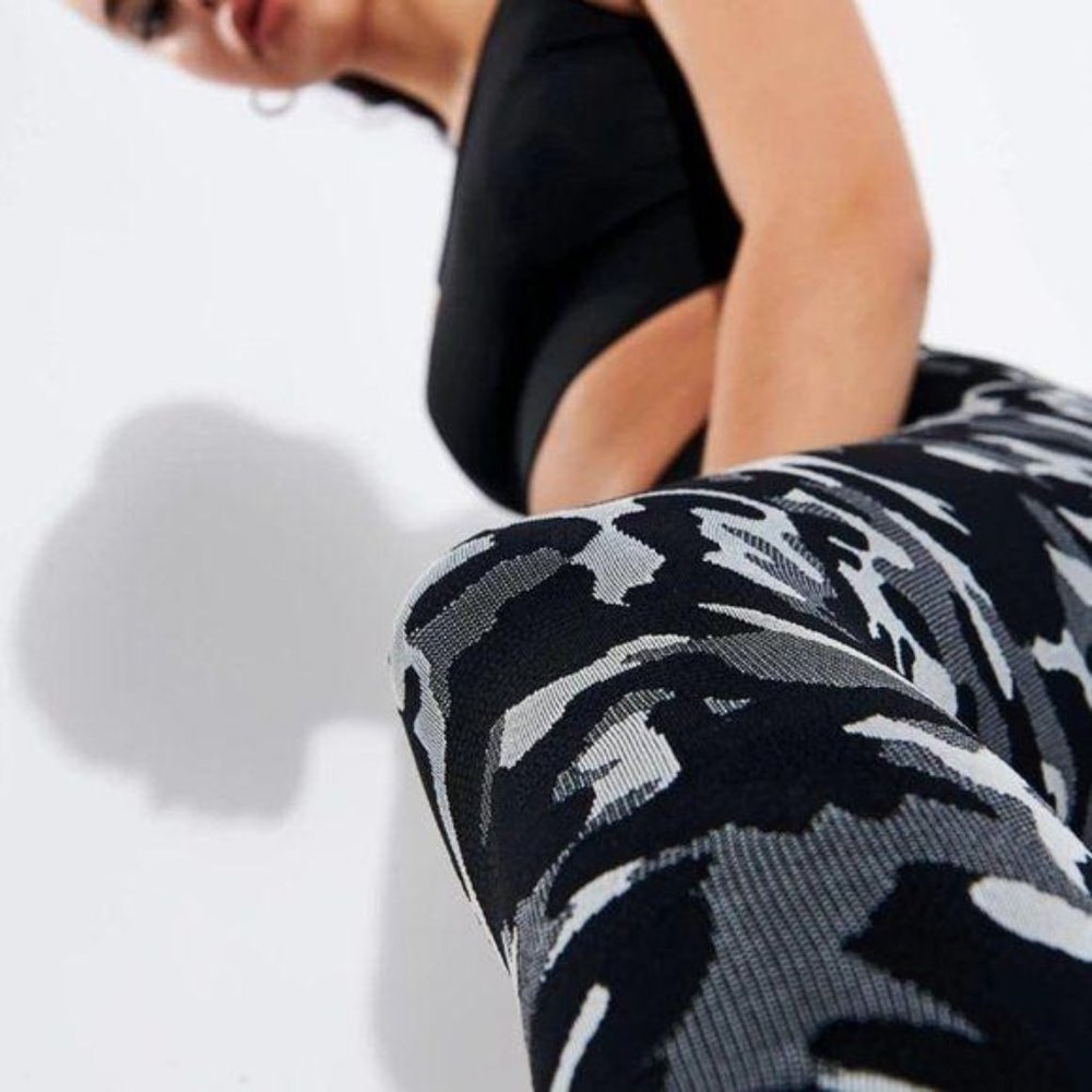 Koral Knockout Camo Crop Legging Knit Logo Waist